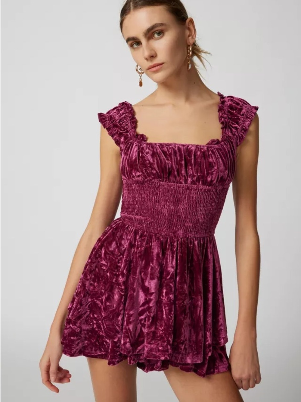 Urban outfitters velvet Rosie romper